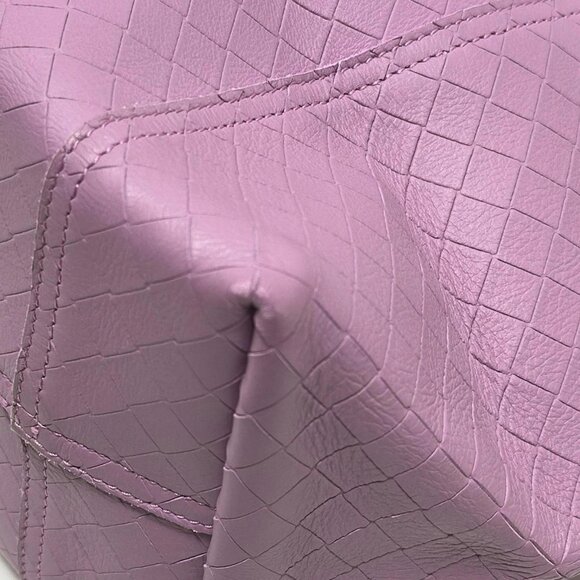 Auth BOTTEGA VENETA Intrecciomirage - Pink Leather B********* Tote Bag - Picture 4 of 10